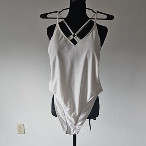 Shade & Shore White One Piece Swimsuit